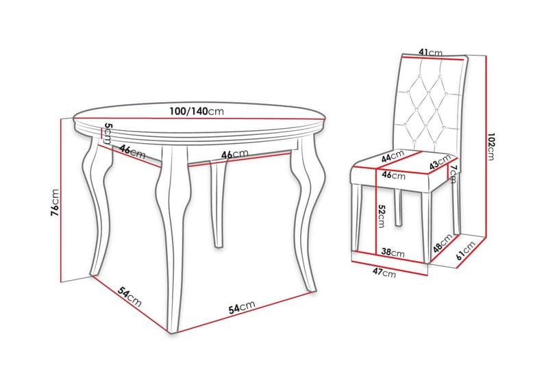 Matgrupp - Grå - Möbler - Bord & matgrupper - Matgrupper