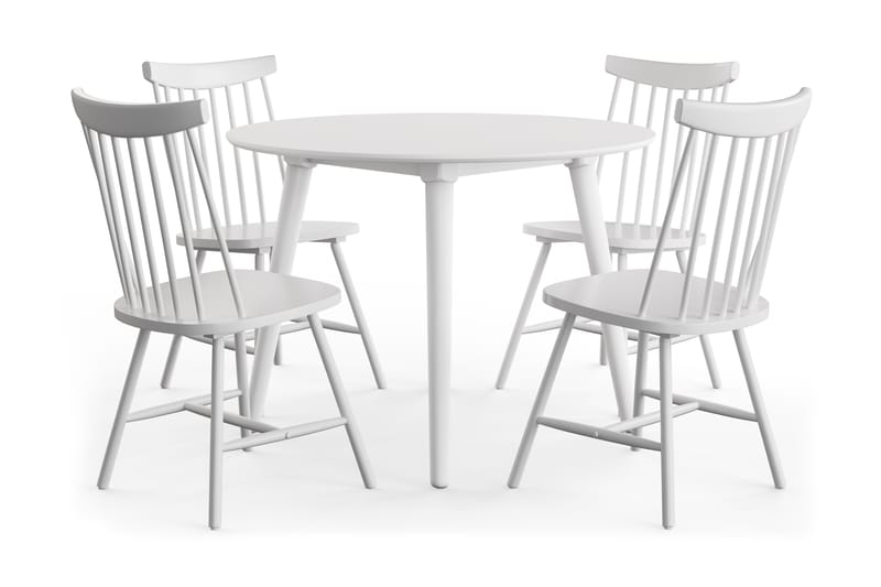 Mioveni Matbord 106 cm Runt med 4 st Narto Matstol - Möbler - Bord & matgrupper - Matgrupper
