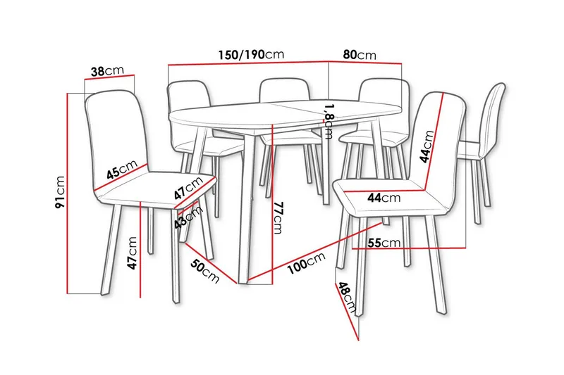 Narberth Matgrupp - Möbler - Bord & matgrupper - Matgrupper