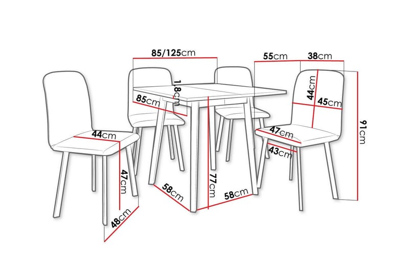Narberth Matgrupp - Möbler - Bord & matgrupper - Matgrupper