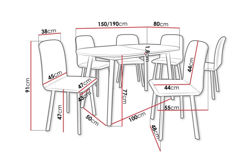 Narberth Matgrupp - Möbler - Bord & matgrupper - Matgrupper