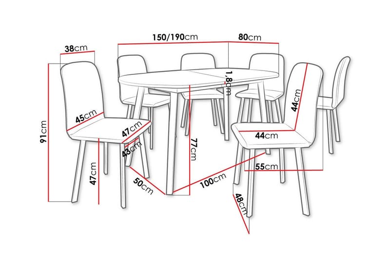 Narberth Matgrupp - Möbler - Bord & matgrupper - Matgrupper