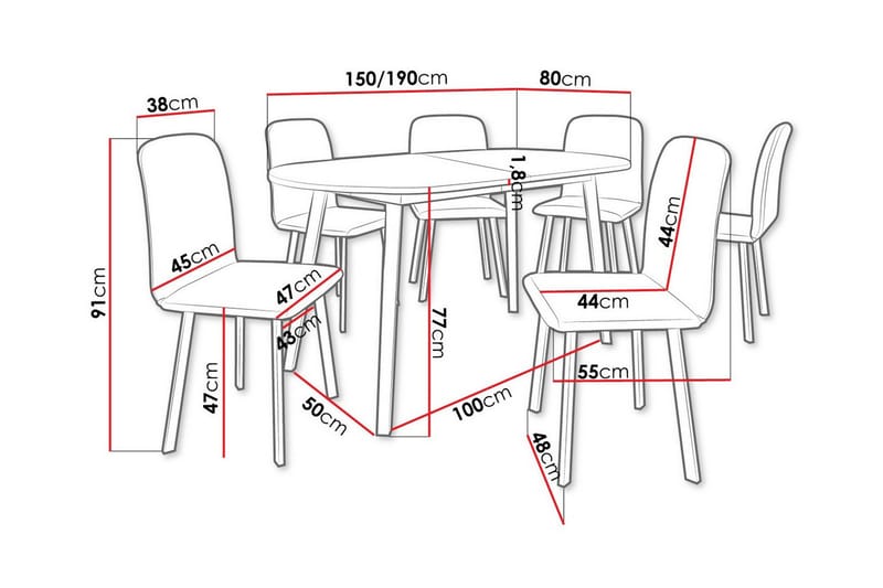 Narberth Matgrupp - Möbler - Bord & matgrupper - Matgrupper