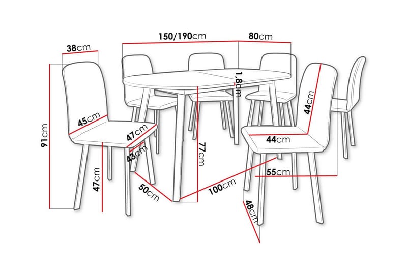 Narberth Matgrupp - Möbler - Bord & matgrupper - Matgrupper