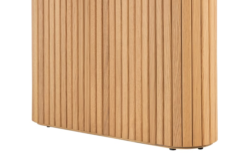 Noira Matbord 220 cm Massiv Ek med 6st Gemmiano Matstol - Natur - Matgrupper