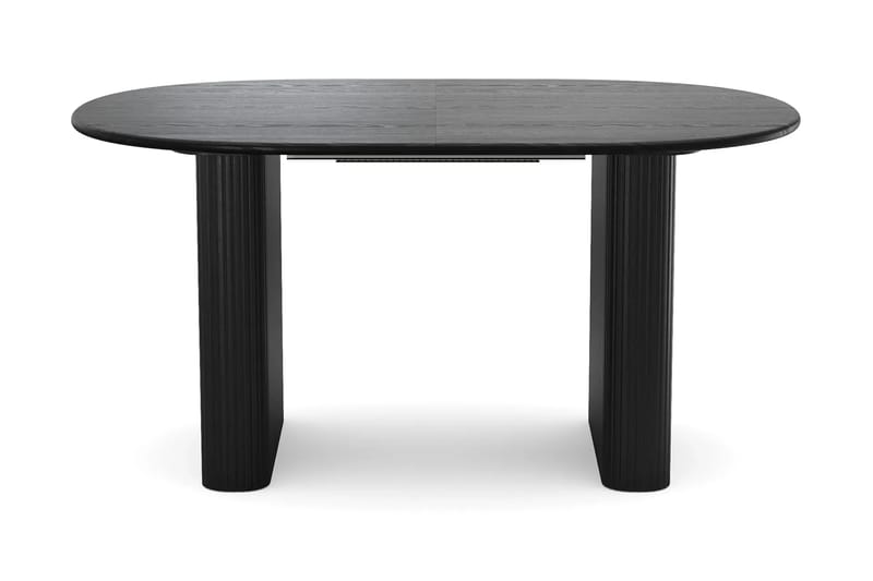 Noira Matgrupp 160-220 cm förlängningsbart i Svart med 6 Ronja Matstolar - Beige/Svart - Möbler - Bord & matgrupper - Matgrupper