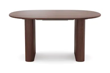 Noira Matgrupp 160-220 cm förlängningsbart i Valnöt med 6 Ronja Matstolar - Sand/Valnöt - Möbler - Bord & matgrupper - Matgrupper