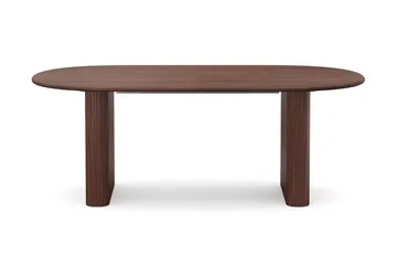 Noira Matgrupp 220-320 cm förlängningsbart i Valnöt med 6 Ronja Matstolar - Sand/Valnöt - Möbler - Bord & matgrupper - Matgrupper