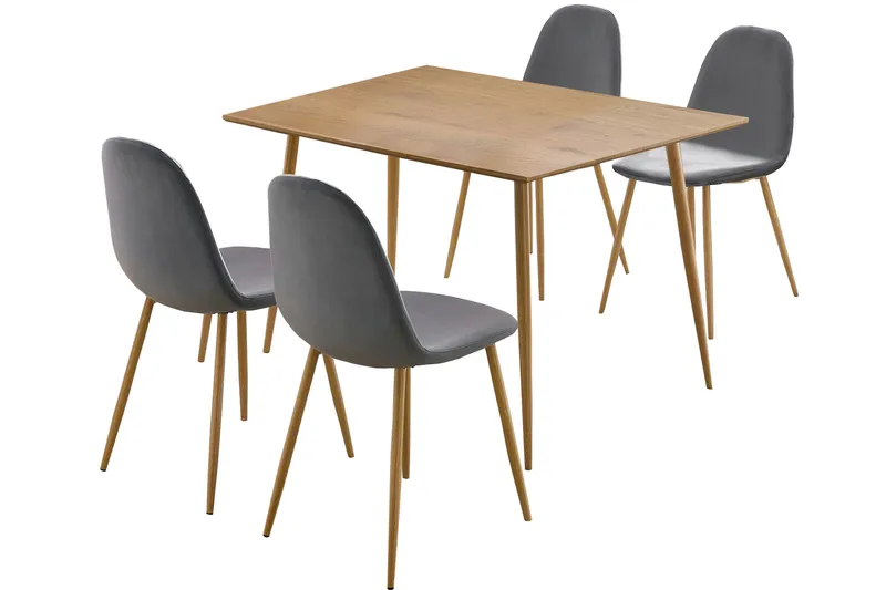 Oktoos Matgrupp 120 cm, Antracit/Natur