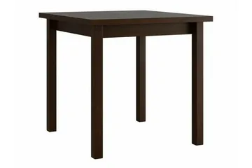 Patrickswell Kvadratisk Matgrupp 80x80 cm – Matbord med 4 Matstolar med Klädd Rygg i Trä - Mörkbrun|Mörkgrå - Möbler - Bord & matgrupper - Matgrupper