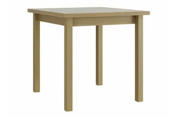 Patrickswell Kvadratisk Matgrupp 80x80 cm – Matbord med 4 Matstolar med Klädd Rygg i Trä - Natur|Grå - Möbler - Bord & matgrupper - Matgrupper