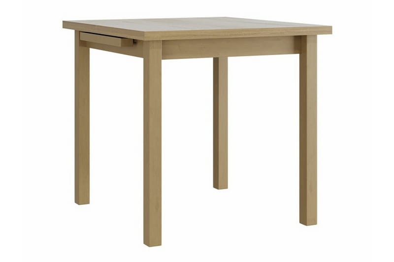 Patrickswell Kvadratisk Utdragbar Matgrupp 80–110 cm – Matbord med 4 Matstolar med Hög Spjälrygg i Trä - Natur|Beige - Möbler - Bord & matgrupper - Matgrupper
