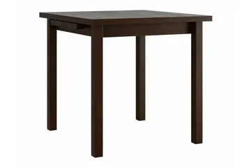 Patrickswell Kvadratisk Utdragbar Matgrupp 80–110 cm – Matbord med 4 Matstolar med Spjälrygg i Trä - Mörkbrun|Beige - Möbler - Bord & matgrupper - Matgrupper