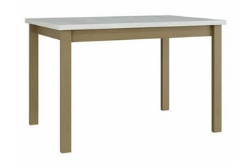 Patrickswell Rektangulär Utdragbar Matgrupp 120–150 cm – Matbord med Vit Skiva och 4 Matstolar med Kryssrygg i Trä - Natur - Möbler - Bord & matgrupper - Matgrupper