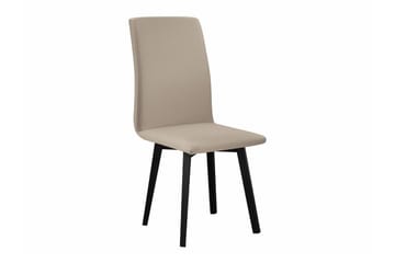 Patrickswell Rektangulär Utdragbar Matgrupp 140–180 cm – Matbord med Ekutseende och 6 Klädda Matstolar med Vinklade Ben - Svart|Beige|Natur - Möbler - Bord & matgrupper - Matgrupper