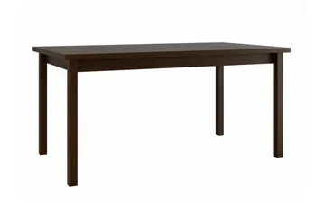 Patrickswell Rektangulär Utdragbar Matgrupp 160–200 cm – Matbord med 6 Matstolar med Stegrygg i Trä - Mörkbrun|Svart - Möbler - Bord & matgrupper - Matgrupper