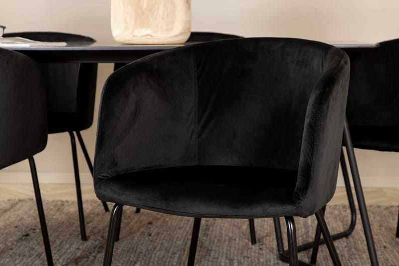 Pippi matbord med 6st Berit matstol - Möbler - Bord & matgrupper - Matgrupper