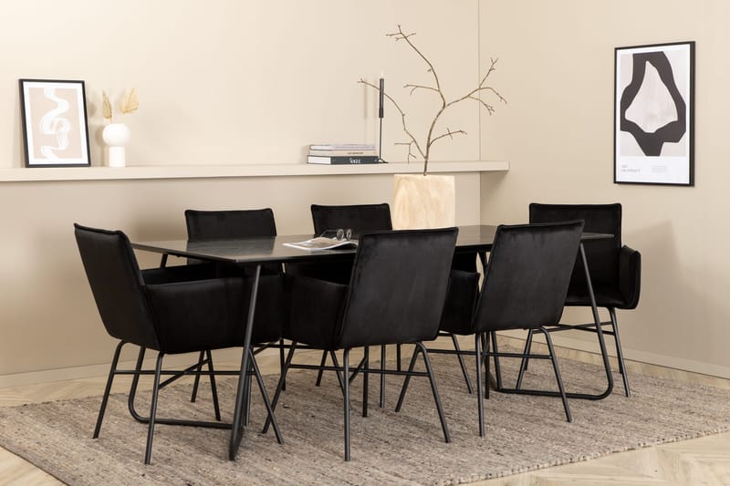 Pippi matbord med 6st Pippi matstol, undefined