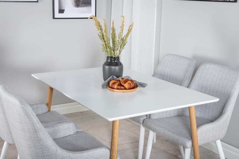 Pontus Matbord 120 cm med 4 st Ridones Matstol - Möbler - Bord & matgrupper - Matgrupper