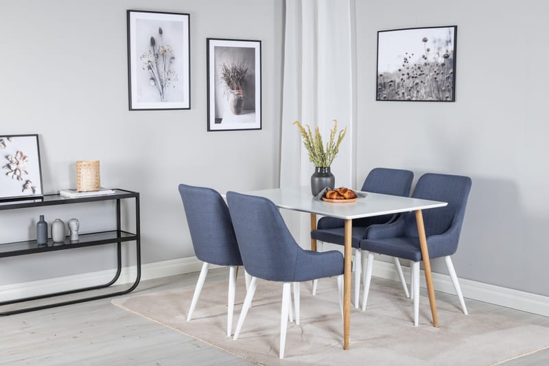 Pontus Matbord 120 cm med 4 st Ridones Matstol - Möbler - Bord & matgrupper - Matgrupper