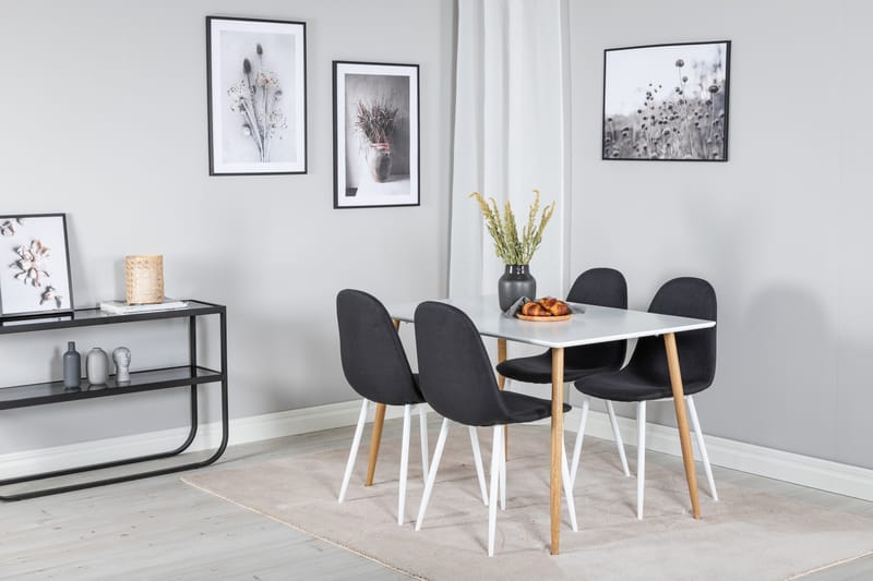 Pontus Matbord 120 cm med 4 st Ypas Matstol - Möbler - Bord & matgrupper - Matgrupper