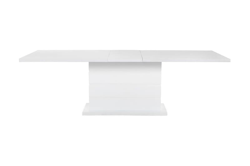 Ratliff Förlängningsbar Matgrupp 180 cm med 6 Frida Stol - Vit/Svart PU/Krom - Möbler - Bord & matgrupper - Matgrupper