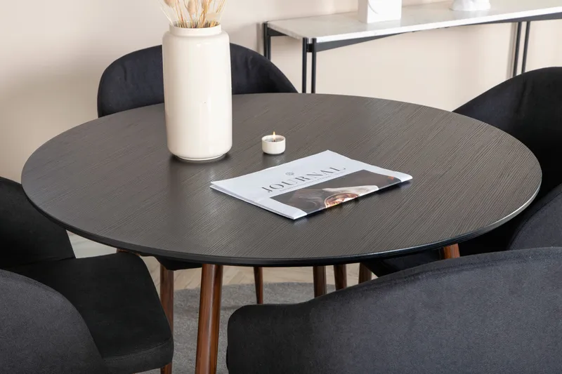 Ridones Matgrupp Rund 100 cm + 4 st Kullersbro Matstolar - Möbler - Bord & matgrupper - Matgrupper