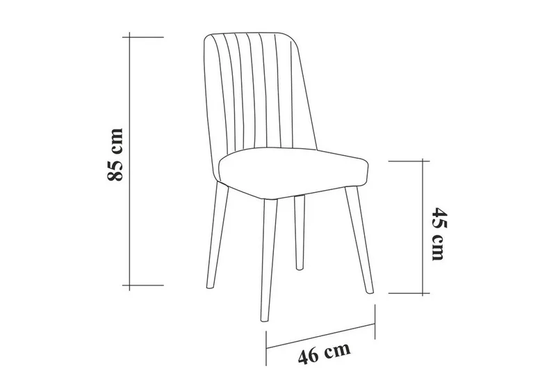 Shundrea Matgrupp 4 delar 75 cm - Valnöt - Möbler - Bord & matgrupper - Matgrupper