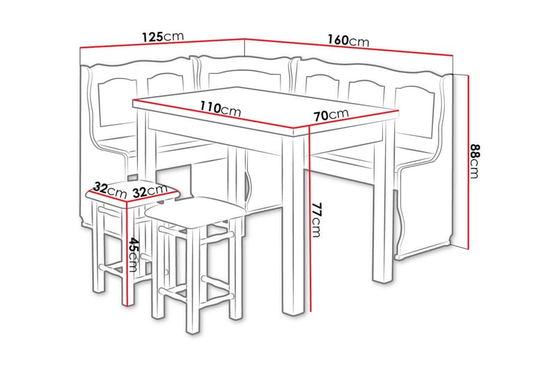 Sialana Matgrupp - Alträ - Möbler - Bord & matgrupper - Matgrupper