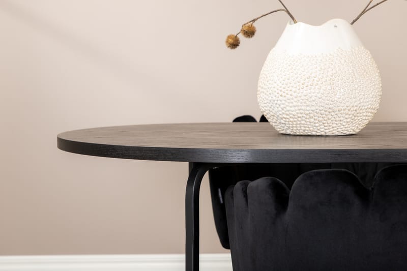 Skate ovalt matbord med 4st Limhamn karmstol - Matgrupper