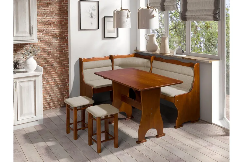 Thars Matgrupp - Brun/Beige - Möbler - Bord & matgrupper - Matgrupper