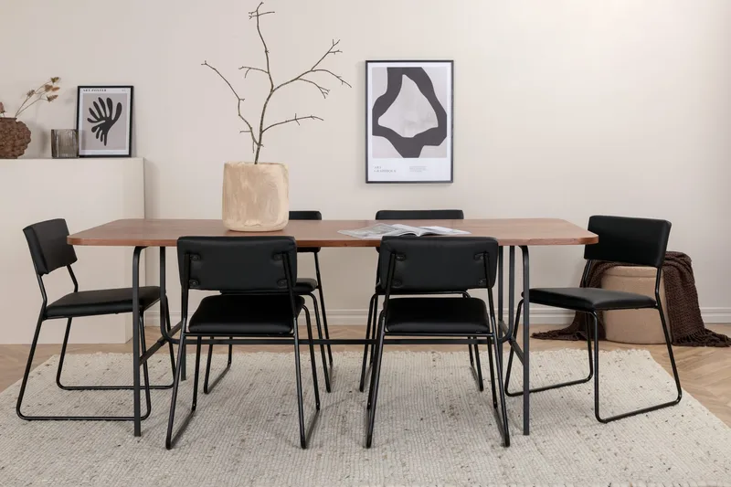 Uno matbord med 6st Kenth matstol, undefined