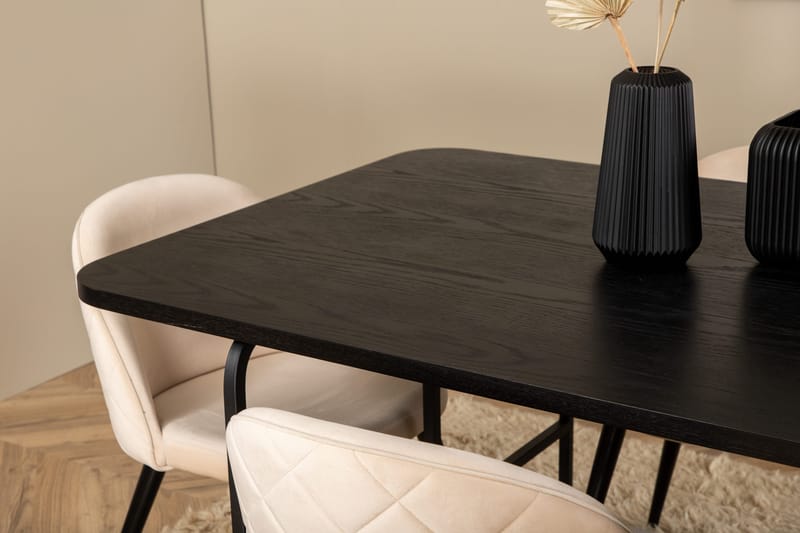 Uno matbord med 6st Velvet matstol - Möbler - Bord & matgrupper - Matgrupper