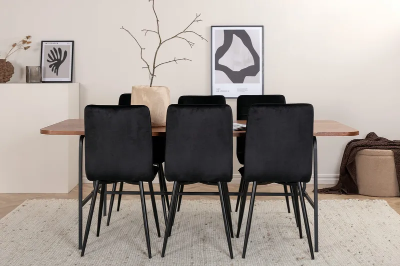 Uno matbord med 6st Windu Lyx matstol, undefined