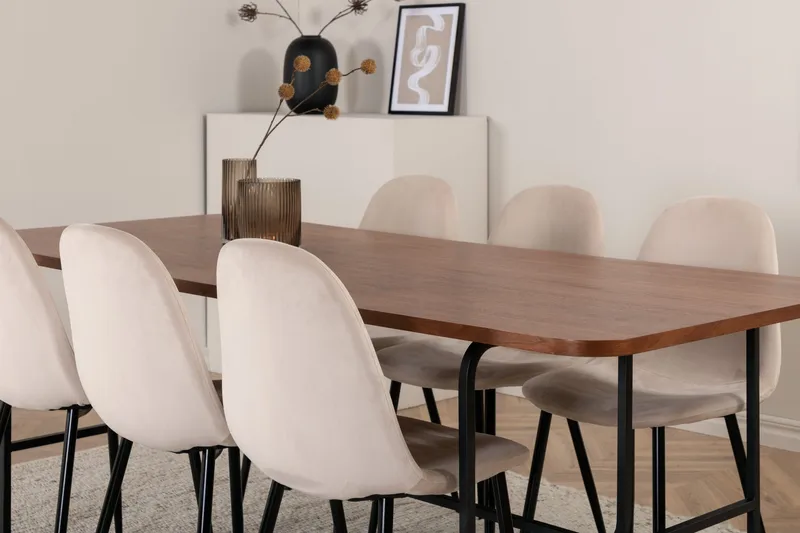 Uno matbord med 6st Polar matstol - Möbler - Bord & matgrupper - Matgrupper