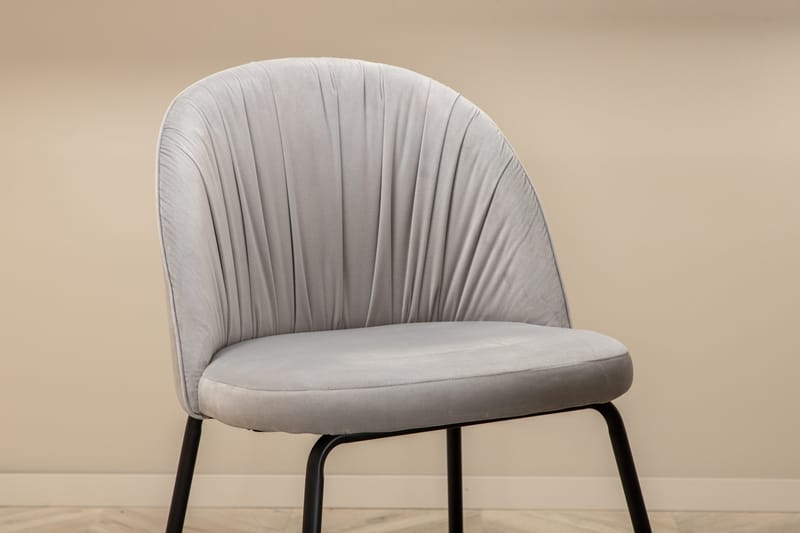 Unos Matgrupp 200 cm inkl 4 Foyos Stolar - Valnötsbrun/Svart/Grå - Möbler - Bord & matgrupper - Matgrupper