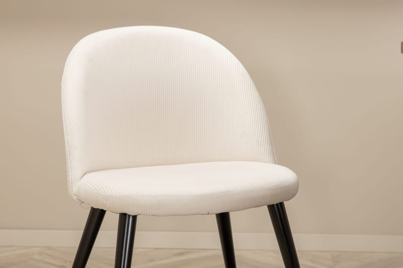 Unos Matgrupp 200 cm inkl 4 Valera Manchesterstolar - Valnötsbrun/Svart/Beige - Möbler - Bord & matgrupper - Matgrupper