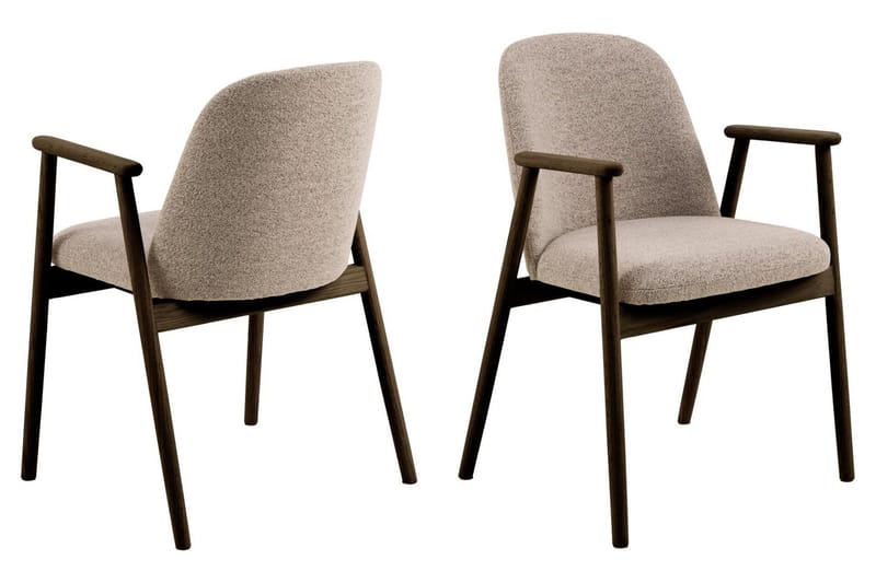 Uppveda Matbord Runt 120 cm Travertin med 4 Reciclar Matstolar - Travertin/Greige - Möbler - Bord & matgrupper - Matgrupper