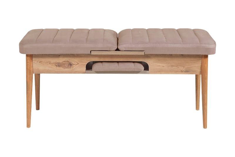 Valsot Förlängningsbar Matgrupp 129 cm - Natur/Grå/Brun - Möbler - Bord & matgrupper - Matgrupper
