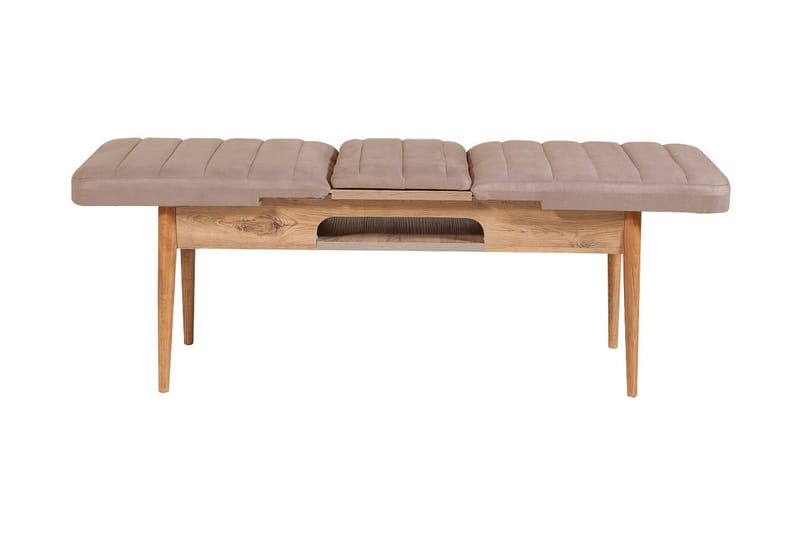 Valsot Förlängningsbar Matgrupp 129 cm - Natur/Grå/Brun - Möbler - Bord & matgrupper - Matgrupper