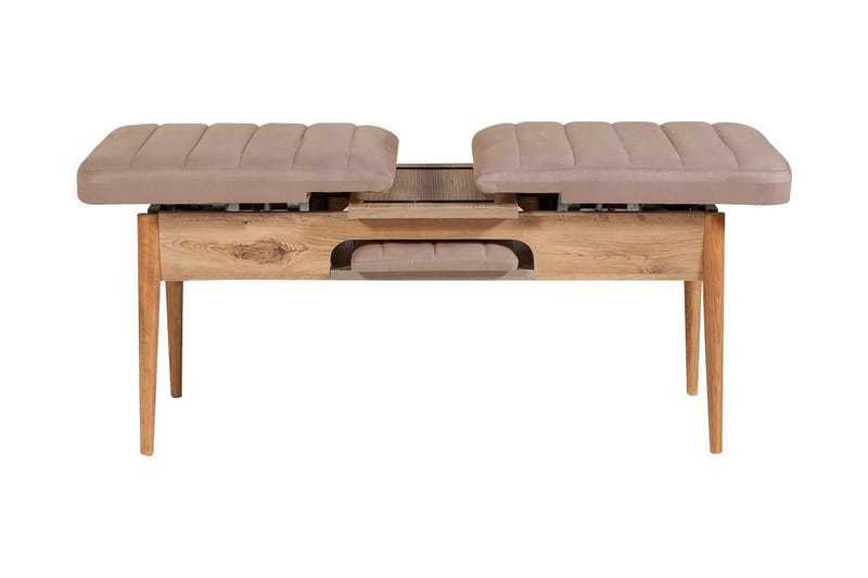 Valsot Förlängningsbar Matgrupp 129 cm - Natur/Grå/Brun - Möbler - Bord & matgrupper - Matgrupper