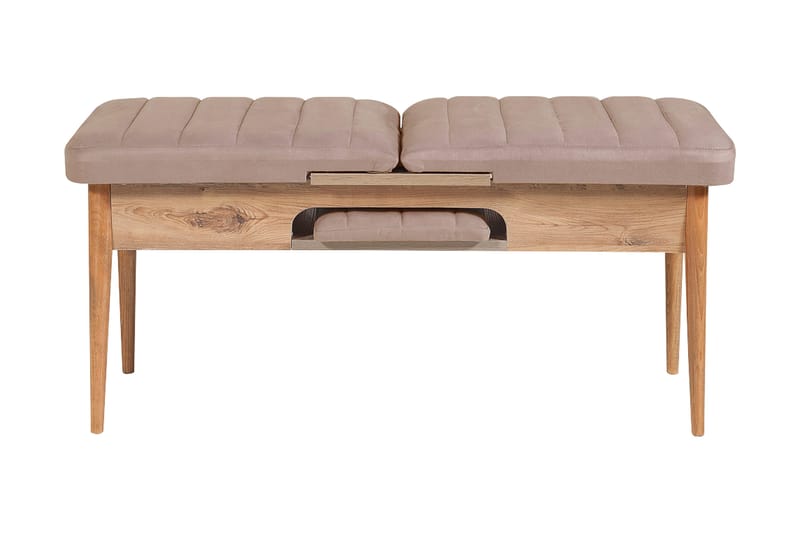 Valsot Förlängningsbar Matgrupp 129 cm - Natur/Grå/Brun - Möbler - Bord & matgrupper - Matgrupper