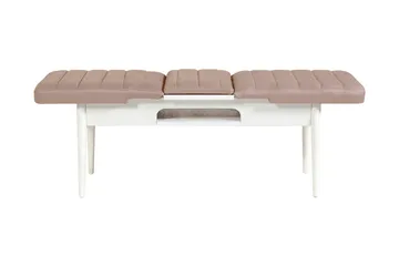 Valsot Förlängningsbar Matgrupp 129 cm - Vit/Grå - Möbler - Bord & matgrupper - Matgrupper