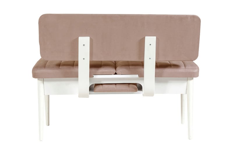 Valsot Förlängningsbar Matgrupp 129 cm - Vit/Grå - Möbler - Bord & matgrupper - Matgrupper