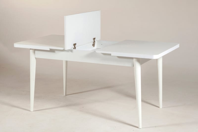 Valsot Förlängningsbar Matgrupp 129 cm - Vit/Grå - Möbler - Bord & matgrupper - Matgrupper