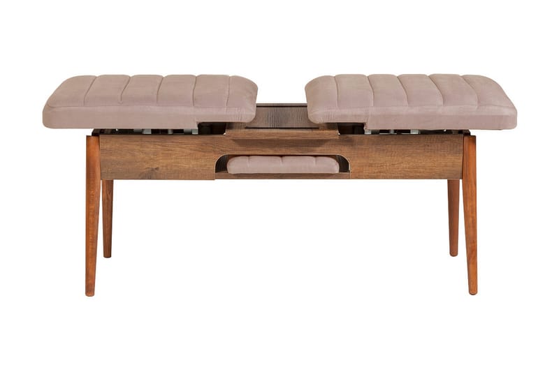 Valsot Förlängningsbar Matgrupp 129 cm - Vit/Grå - Möbler - Bord & matgrupper - Matgrupper
