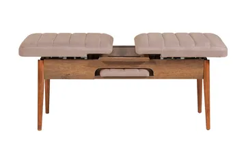 Valsot Förlängningsbar Matgrupp 129 cm - Vit/Grå - Möbler - Bord & matgrupper - Matgrupper