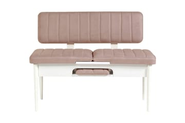 Valsot Förlängningsbar Matgrupp 129 cm - Vit/Grå - Möbler - Bord & matgrupper - Matgrupper