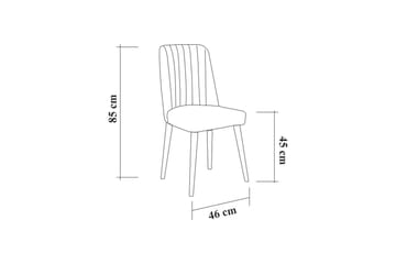 Valsot Förlängningsbar Matgrupp 129 cm - Vit/Grå - Möbler - Bord & matgrupper - Matgrupper