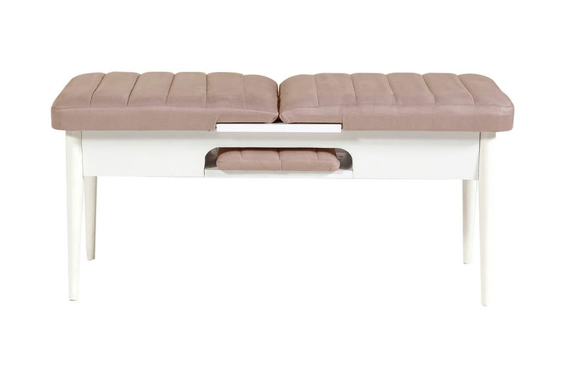 Valsot Förlängningsbar Matgrupp 129 cm - Vit/Grå - Möbler - Bord & matgrupper - Matgrupper